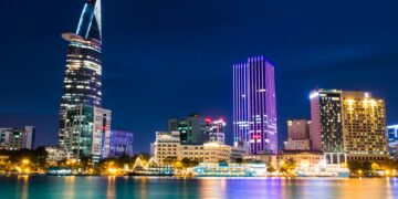 Ho chi minh city at night