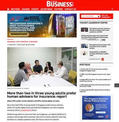 More than two in three young adults prefer human advisers for insurance: report 