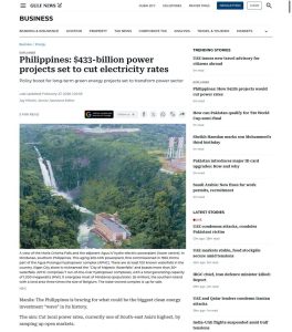 Philippines usd433 billion power projects set to cut electricity rates