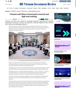 Vietnam and China to boost joint research and high-tech training