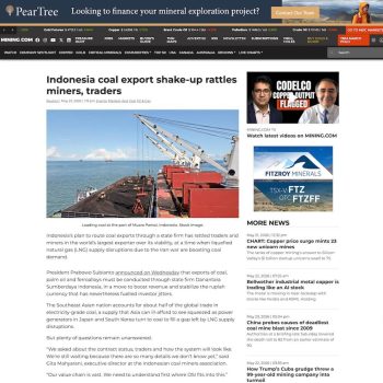 Indonesia coal export shake-up rattles miners, traders