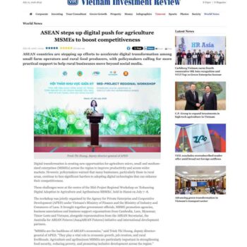 ASEAN steps up digital push for agriculture MSMEs to boost competition