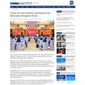 China, SE Asia economic and financial ties discussed at Singapore