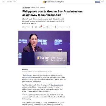 Philippines courts Greater Bay Area investors as gateway to Southea