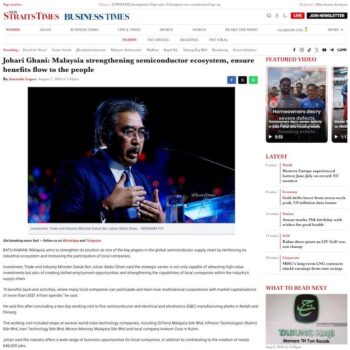 Johari Ghani_ Malaysia strengthening semiconductor ecosystem