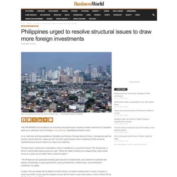 Philippines urged to resolve structural issues to draw more foreign